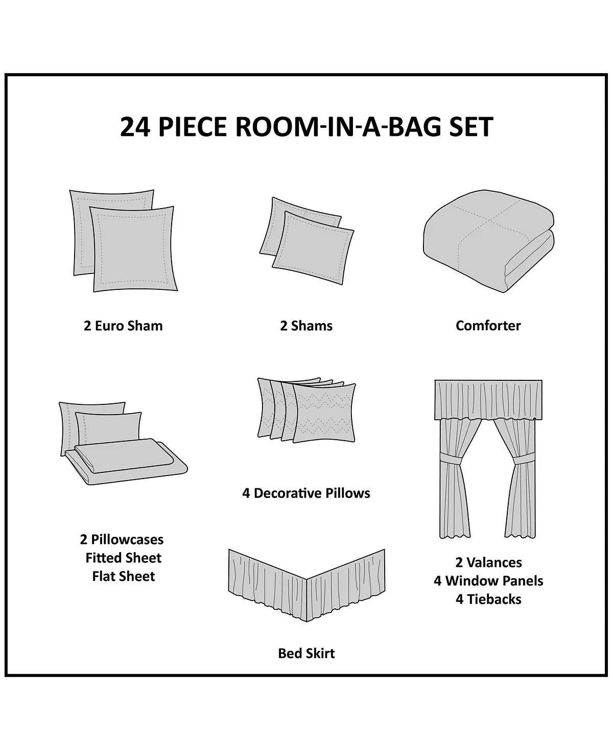 Madison Park Essentials Jordan 24-Pc. King Room In A Bag - Image 9