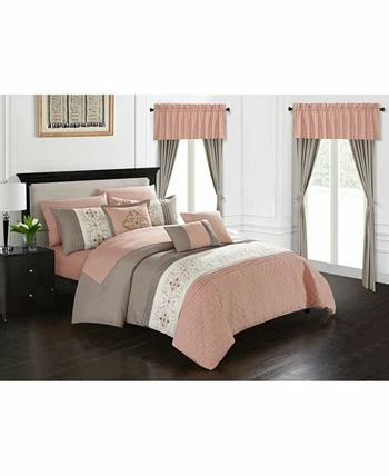 Chic Home Emily 20 Piece Queen Bed In A Bag Comforter Set - Image 2