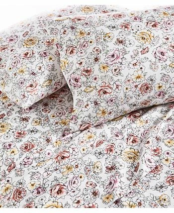 Charter Club Outline Floral 550 Thread Count Cotton Pillowcase Pair, Standard, Created For Macy's - Image 2