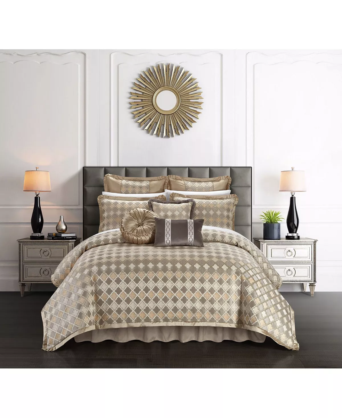 Chic Home Sue 9 Piece Comforter Set, Queen - Image 10