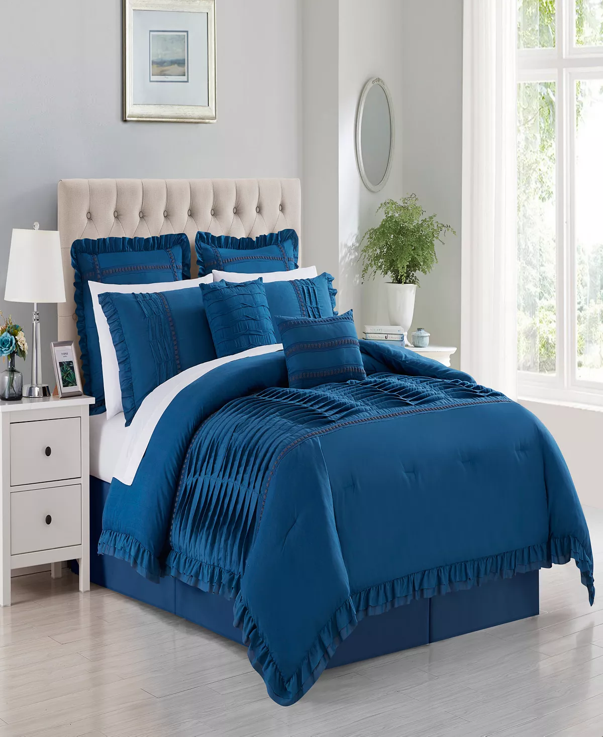 Chic Home Yvette 12 Piece King Comforter Set - Image 8