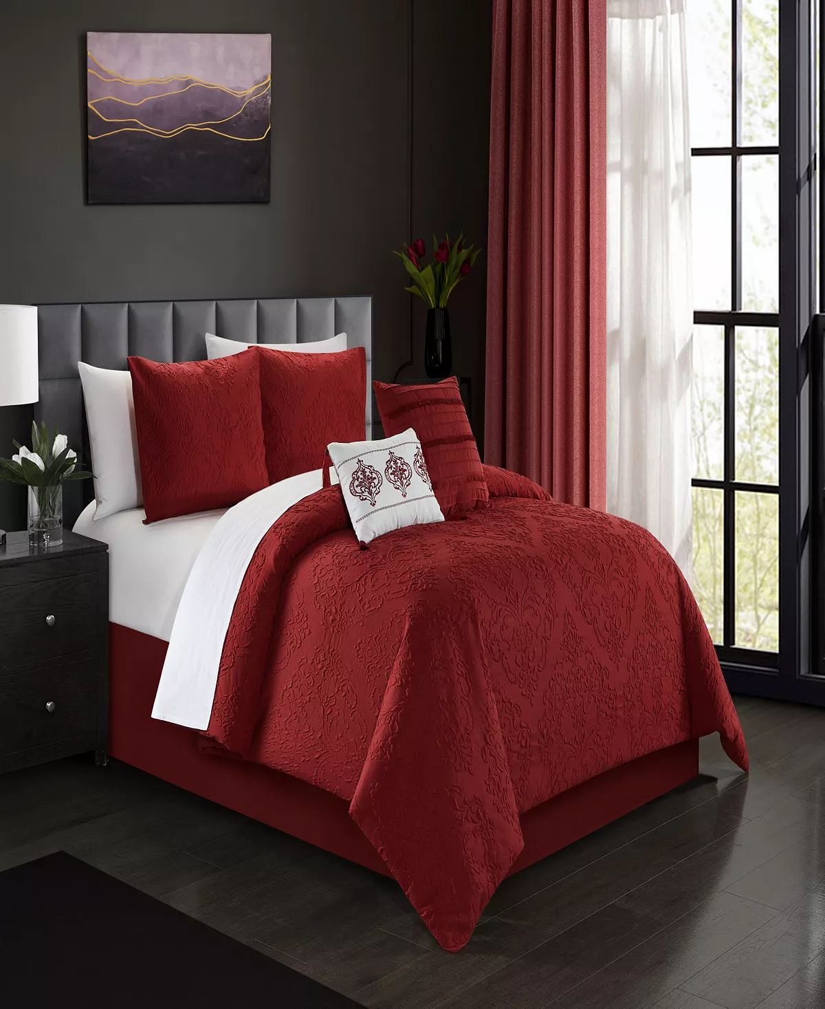 Chic Home Mayflower 4 Piece Twin Comforter Set - Image 7