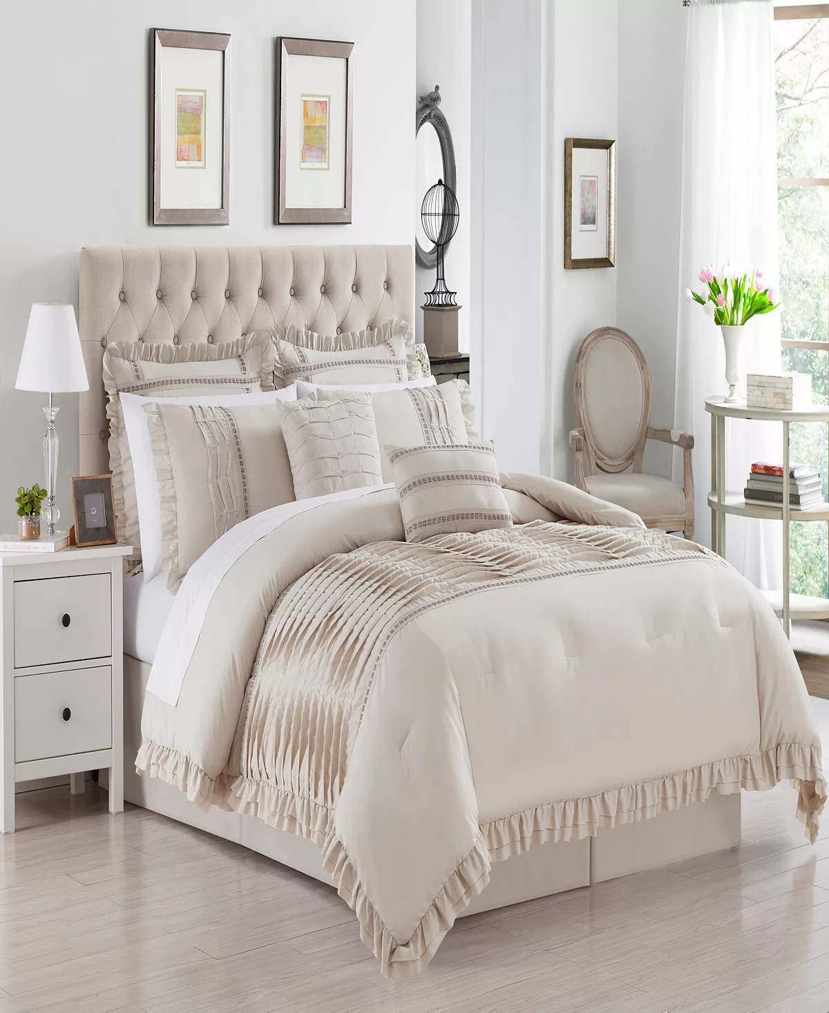 Chic Home Yvette 8 Piece Queen Comforter Set - Image 11