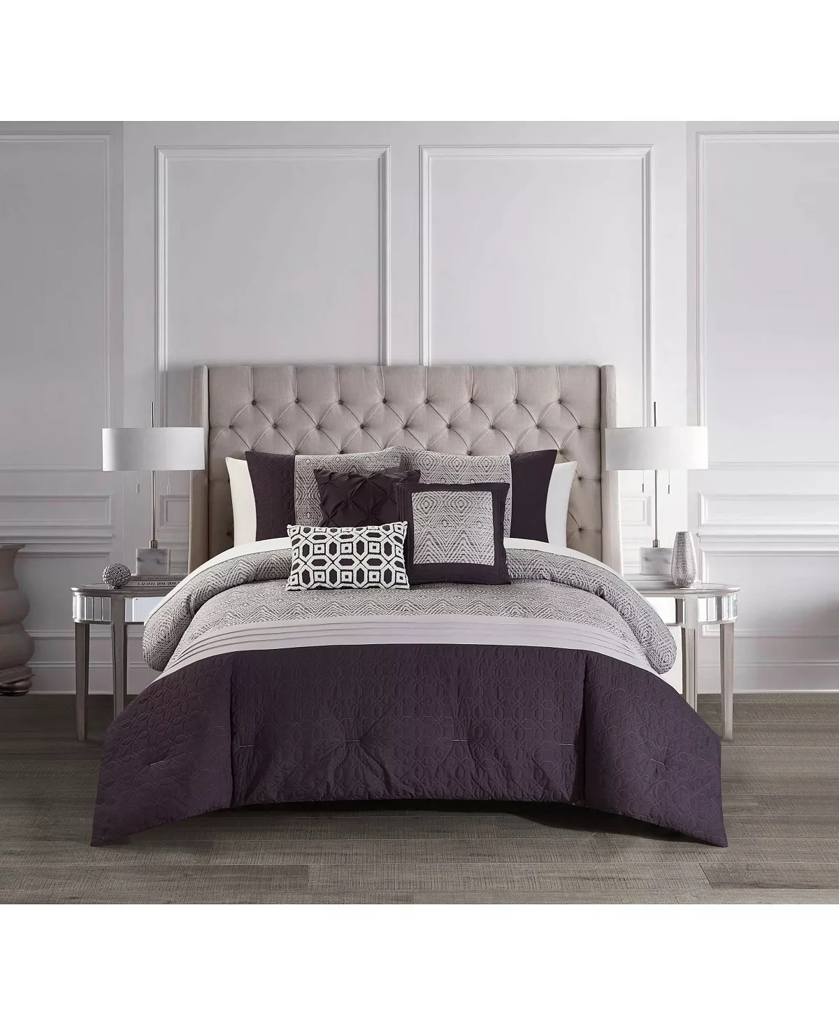 Chic Home Imani 6 Piece Comforter Set, Queen - Image 10