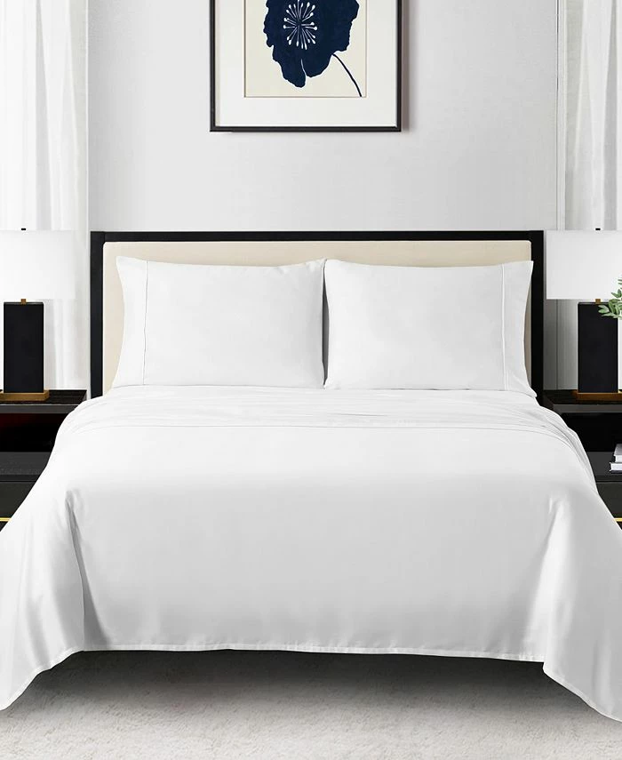 Anne Klein Reverie 4-Piece Solid Sheet Set, Full