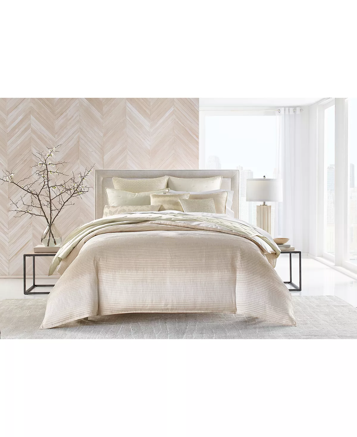 Hotel Collection Ikat Stripe Comforter, King, Created For Macy's - Image 4