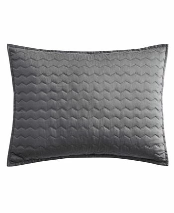 Vera Wang Herringbone Stitch Cotton 3 Piece Quilt Set, Queen - Image 7