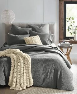 Oake Crinkle Matelasse 3-Pc. Comforter Set, Full/Queen, Created For Macy's