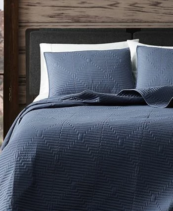 Frye Ray Pick Stitch Embroidered 3 Piece Quilt Set, King - Image 3