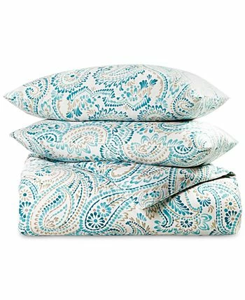 Charter Club Azure Paisley 3-Pc. Duvet Cover Set, Full/Queen, Created For Macy's - Image 2