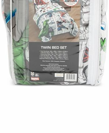 Disney Avengers Comic Punch 6-Pc. Twin Comforter Set - Image 2