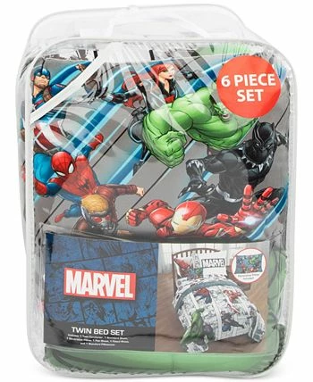 Disney Avengers Comic Punch 6-Pc. Twin Comforter Set - Image 3