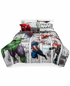 Disney Avengers Comic Punch 8-Pc. Full Comforter Set