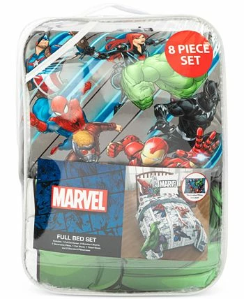 Disney Avengers Comic Punch 8-Pc. Full Comforter Set - Image 2