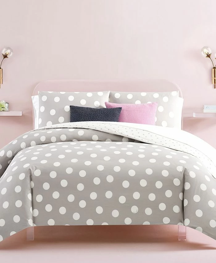 Kate Spade New York Dots 3 Piece Mini Comforter Set, Queen