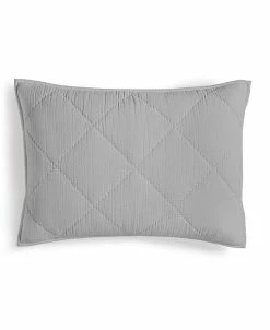 Hotel Collection Dobby Diamond Quilted Sham, King, Created For Macy's