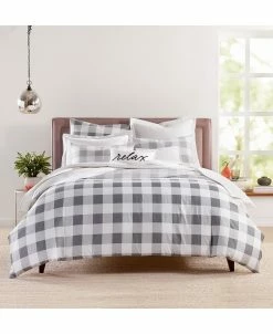 Charter Club Gingham Colorblock 3-Pc. Comforter Set, Full/Queen, Created For Macy's