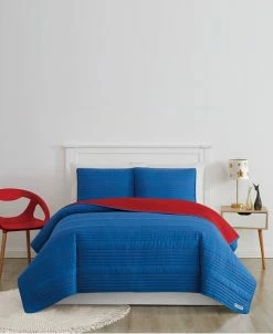 Crayola Reversible Pick Stitch 3 Piece Quilt Set, Full/Queen