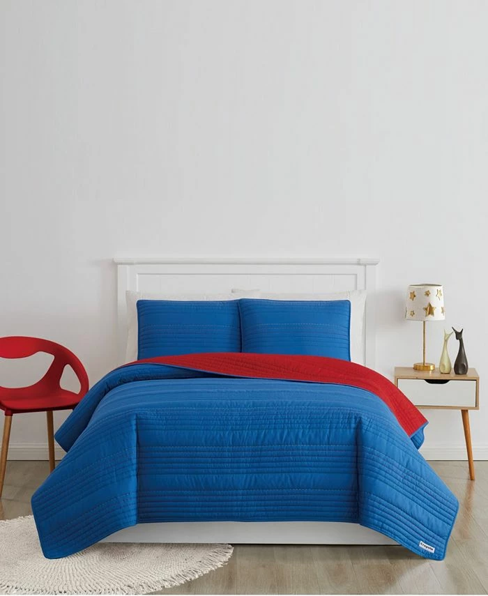 Crayola Reversible Pick Stitch 2 Piece Quilt Set, Twin