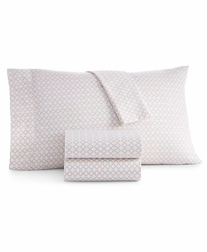 Charter Club Southwest Geometric Cotton 550-Thread Count Sheet Sets, Created For Macy's