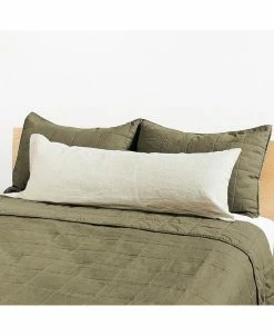 Bokser Home French Linen Box Stitch Quilt - King/Cal King