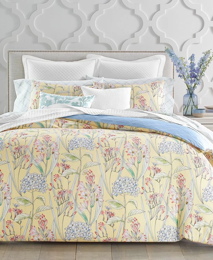 Charter Club 300-Thread Count Hydrangea 4-Pc. Full/Queen Comforter Set, Created For Macy's