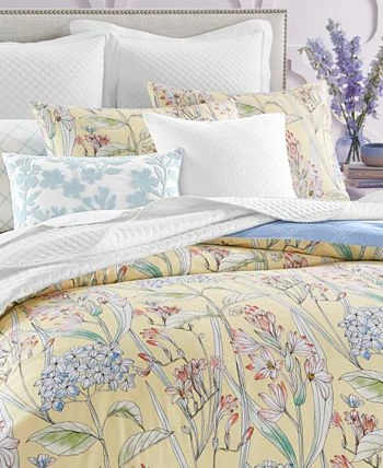 Charter Club 300-Thread Count Hydrangea 4-Pc. Full/Queen Duvet Cover Set, Created For Macy's - Image 5
