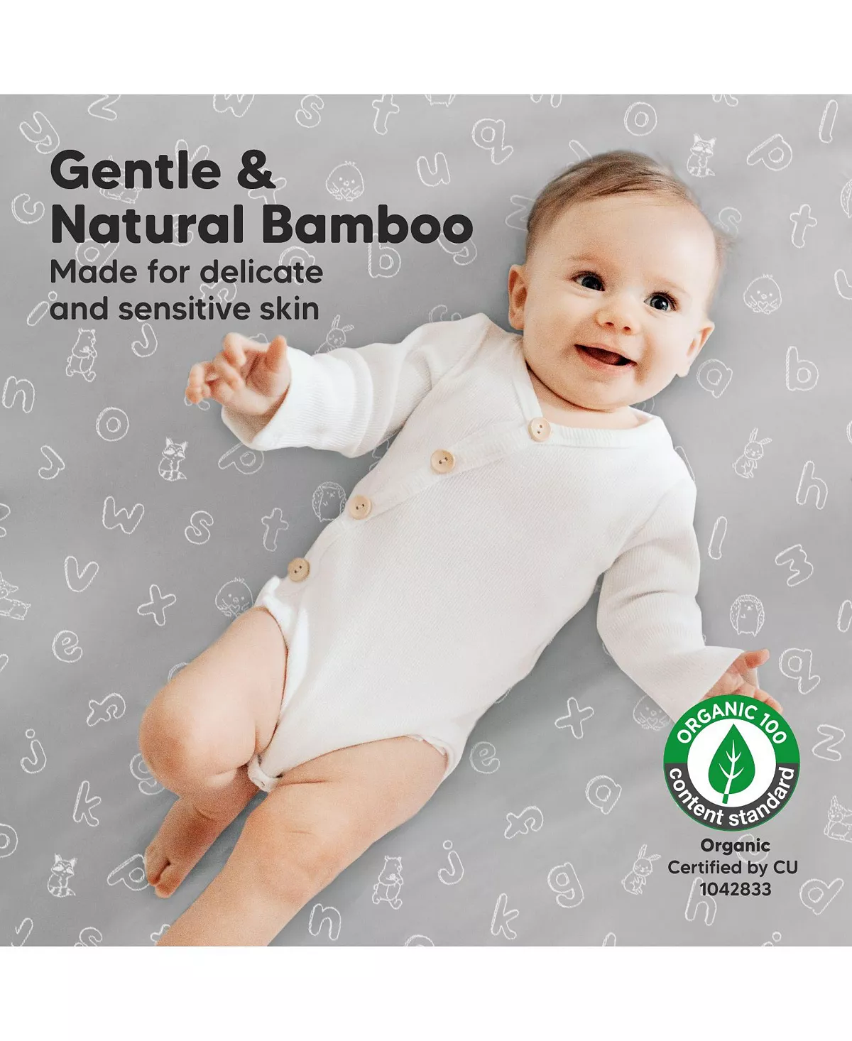 KeaBabies 2-Pack Mini Crib Sheets, Pack And Play Sheets Fitted, Pack N Play Sheets, Organic Fitted Crib Sheet - Image 3