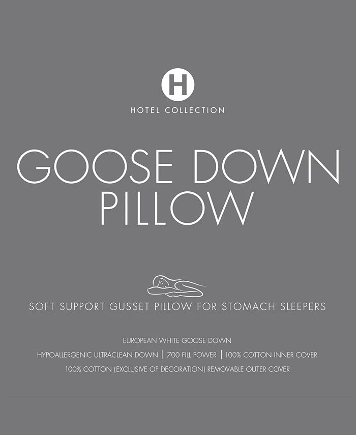 Hotel Collection European White Goose Down Soft Density Standard Pillow, Created For Macy's - Image 4