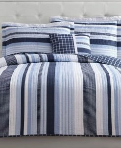 My World Ason Reversible 3-Pc. Stripe Twin Quilt Set