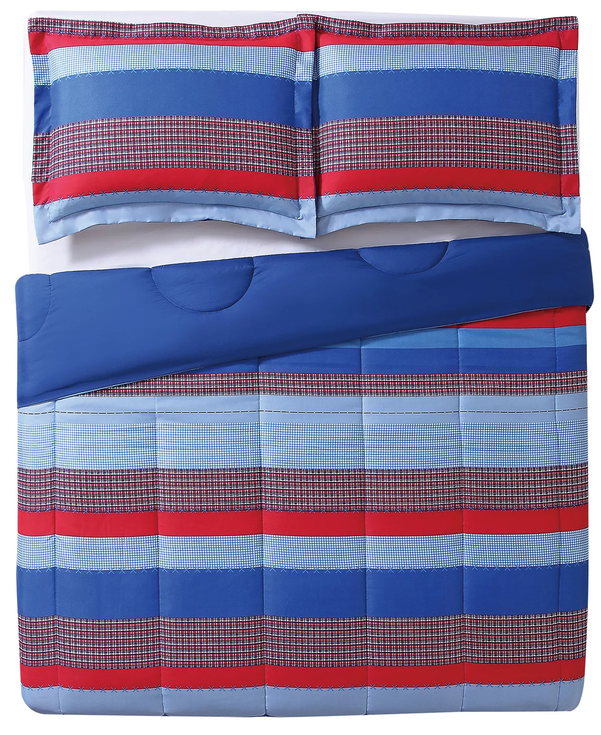 My World Sebastian Reversible 2-Pc. Stripe Twin Comforter Set - Image 2