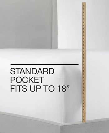 Charter Club 1.5 Stripe 550 Thread Count 100% Supima Cotton Fitted Sheet, Full, Created For Macy's - Image 2